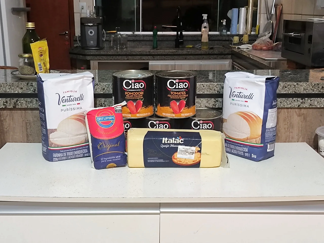 Ingredientes utilizados na cozinha da Fornace