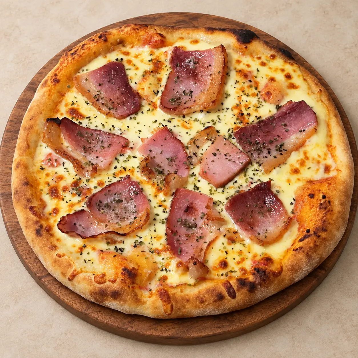 Pizza Bacon Artesanal da Fornace Helvécia